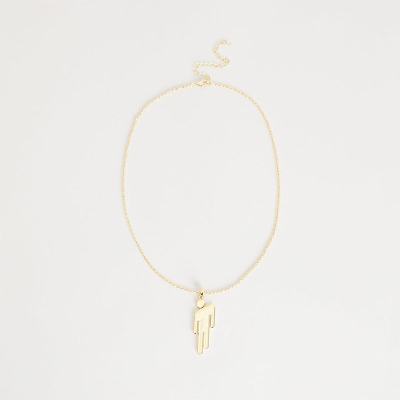 Gold Blohsh Pennant Necklace