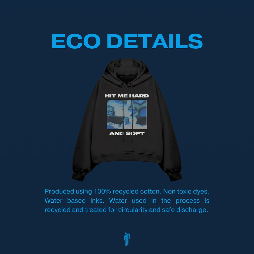 Thermal Photo Title Hoodie Noir