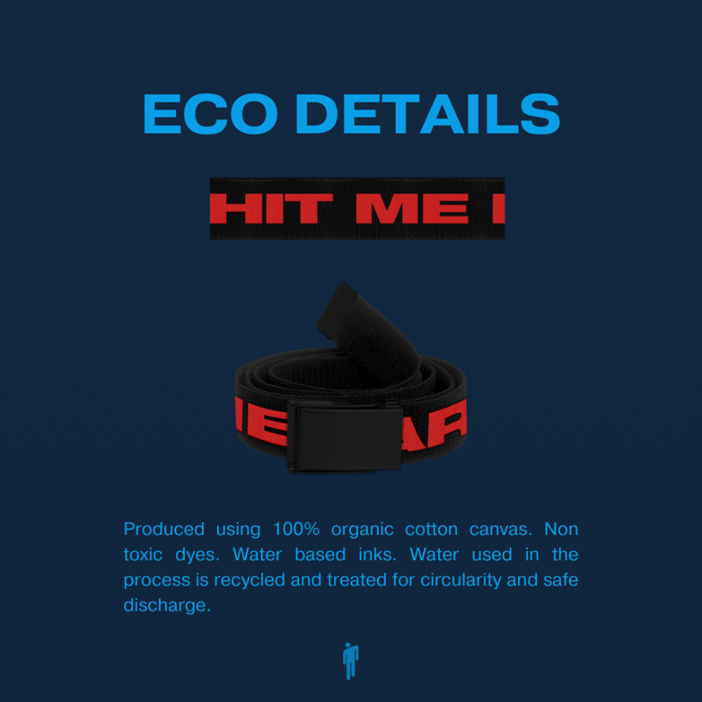 HIT ME HARD AND SOFT BLACK AND RED BELT