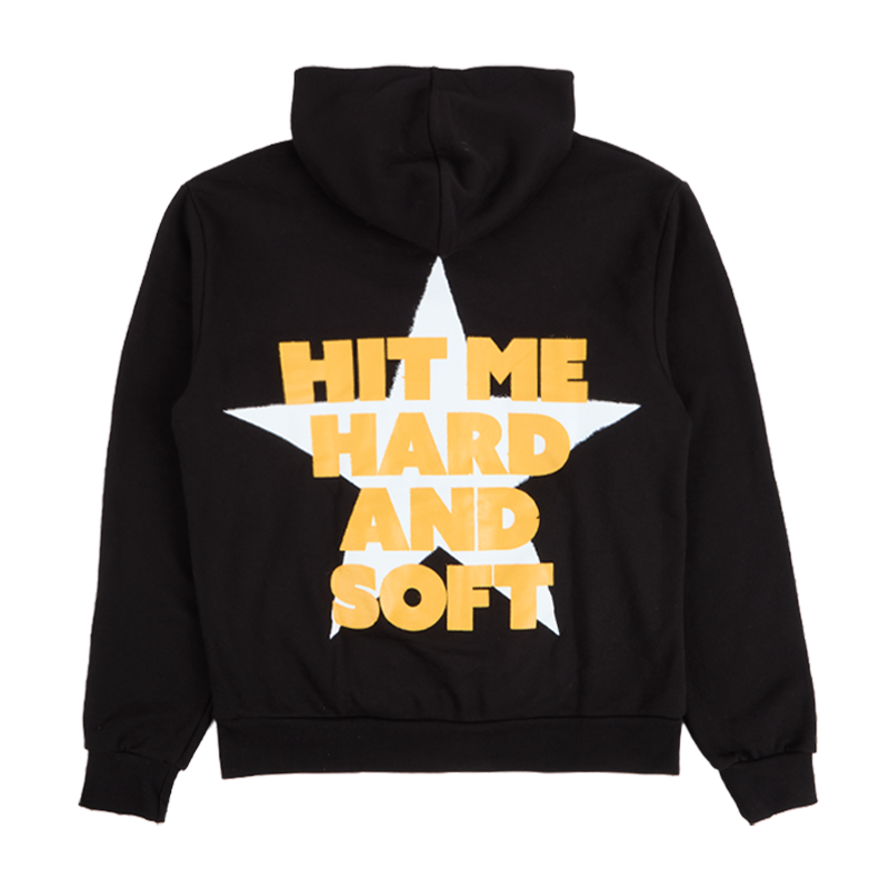 Sweat à capuche noir Hit Me Star