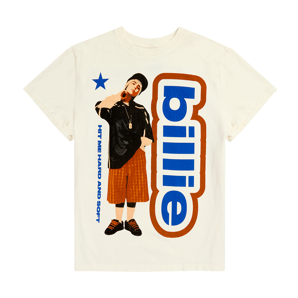 T-shirt blanc HIT ME HARD AND SOFT: THE TOUR 2025 Lean
