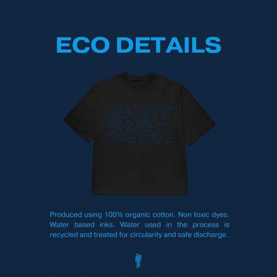 T-shirt Noir HIT ME HARD AND SOFT Repeat