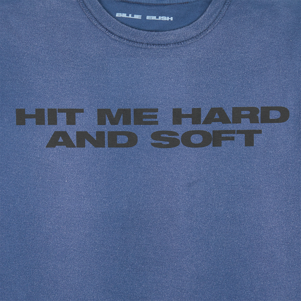 T-shirt Billie x Iris Alonzo Hit Me Hard And Soft Upcyclé Bleu