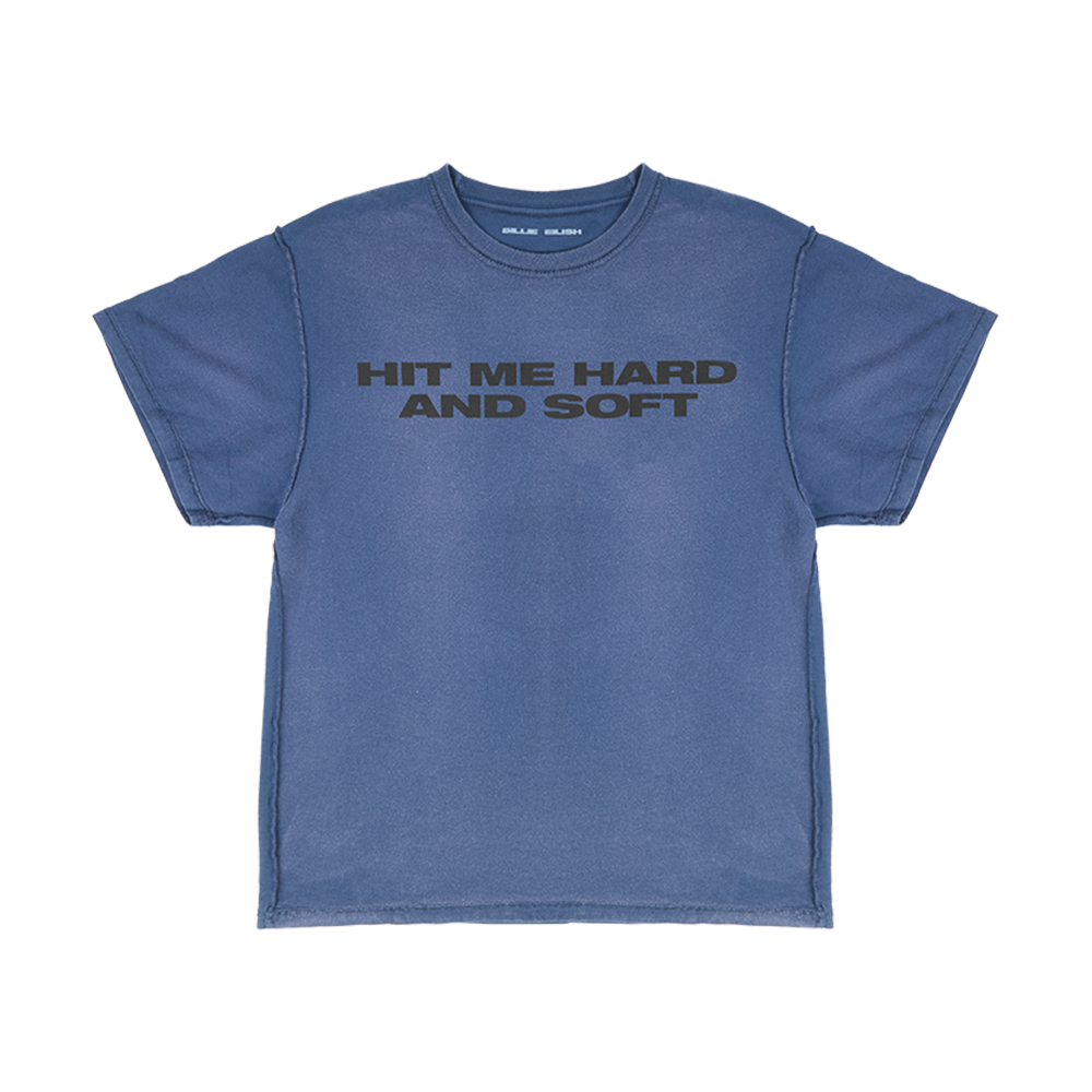 T-shirt Billie x Iris Alonzo Hit Me Hard And Soft Upcyclé Bleu