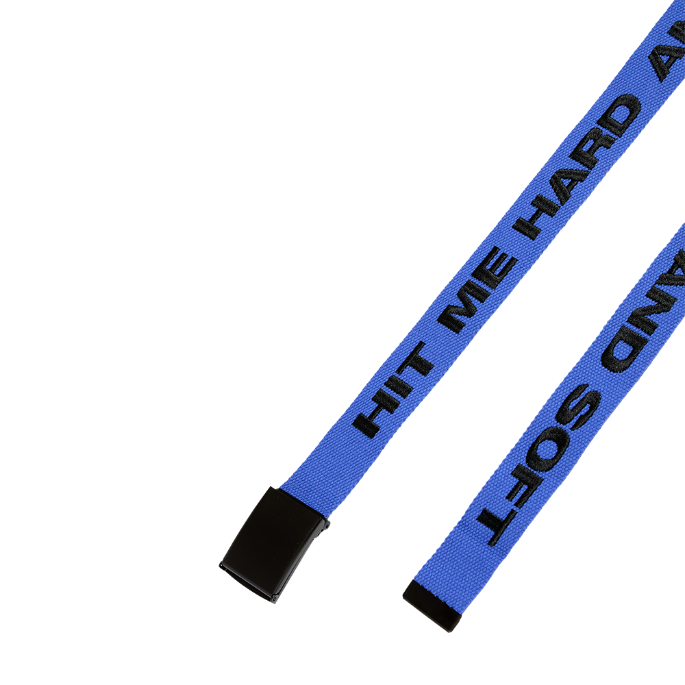 Ceinture bleue HIT ME HARD AND SOFT
