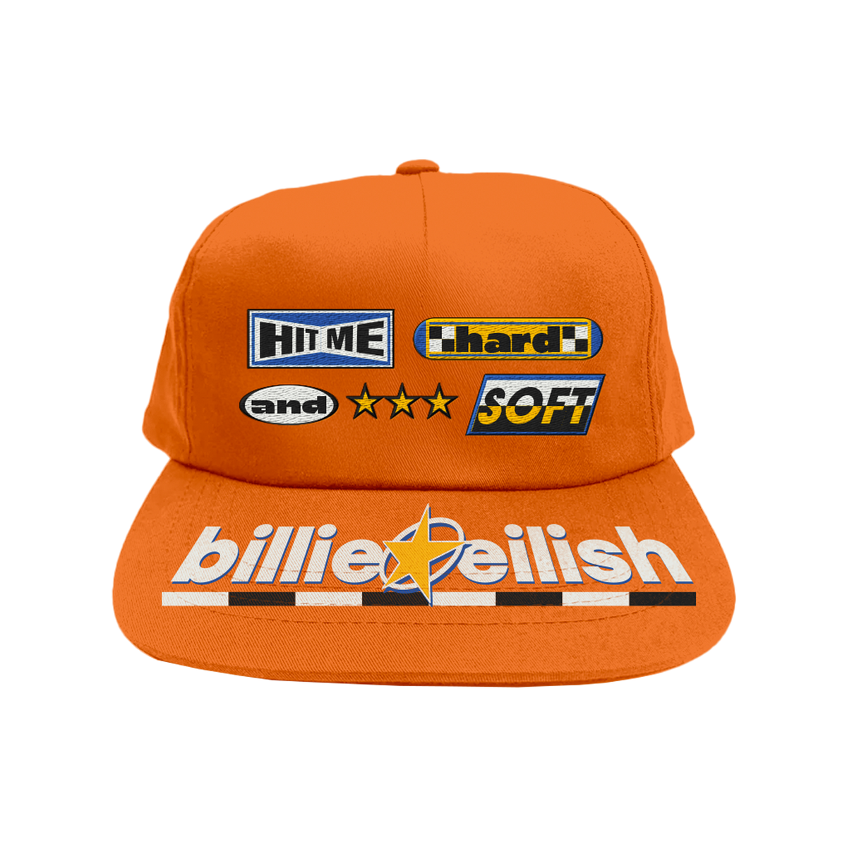 Casquette Snapback Orange HIT ME HARD AND SOFT