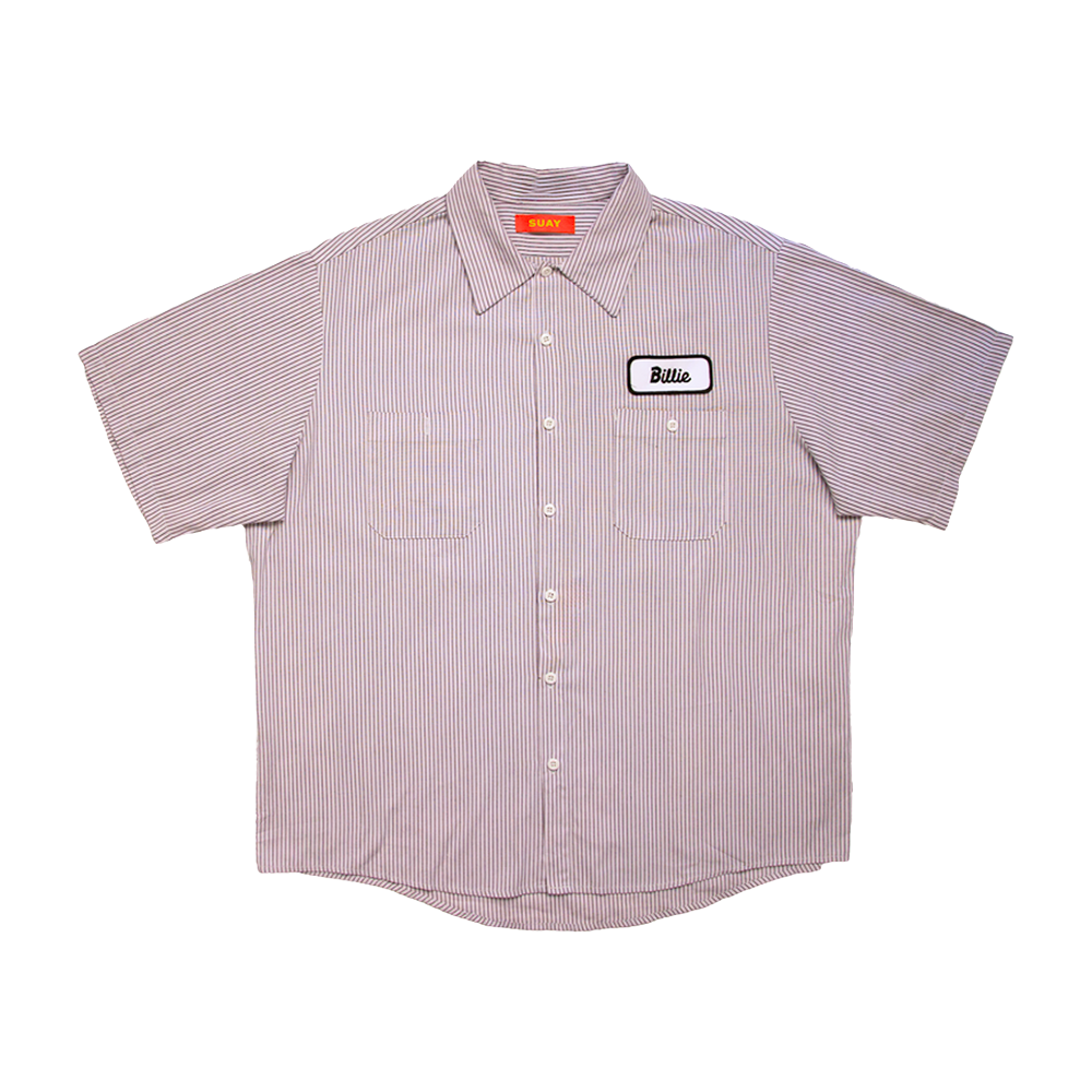 Chemise Mécanicien Rayée Recyclée SUAY x Billie