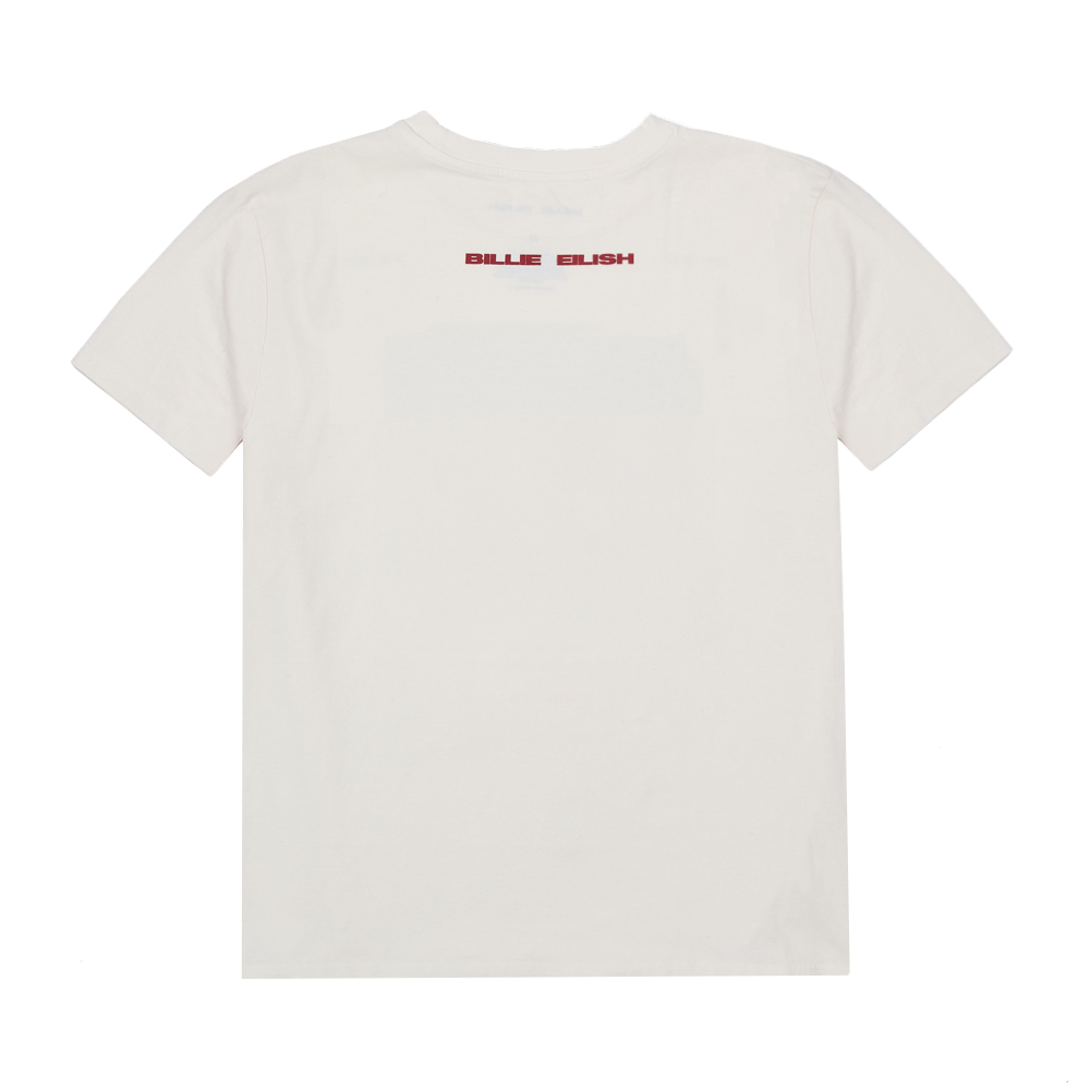 T-shirt blanc à texte "Falling Scatter"