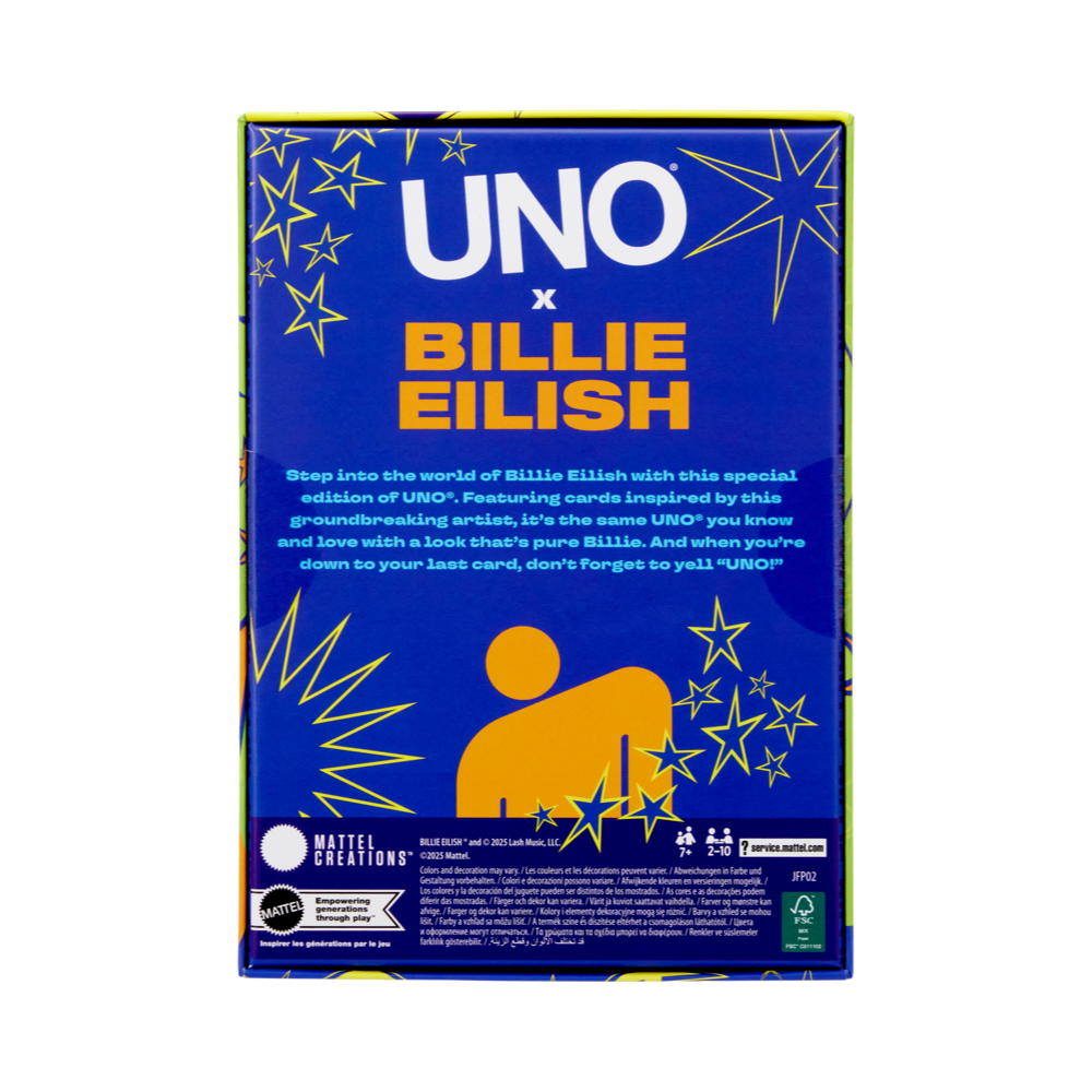 Jeu UNO Canvas Billie Eilish